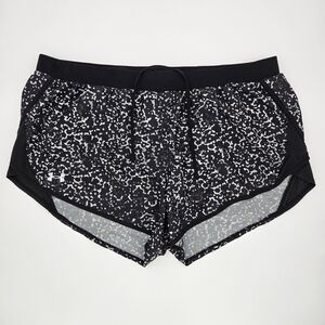 Under Armour Women’s Shorts Heatgear Printed Lined Running Loose 1350198 Size XL
